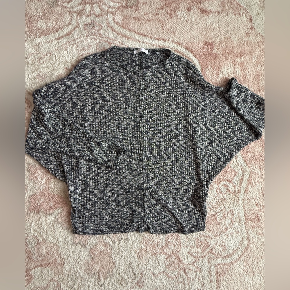 Chris & Carol Black and Gray Women's Sweater NWOT